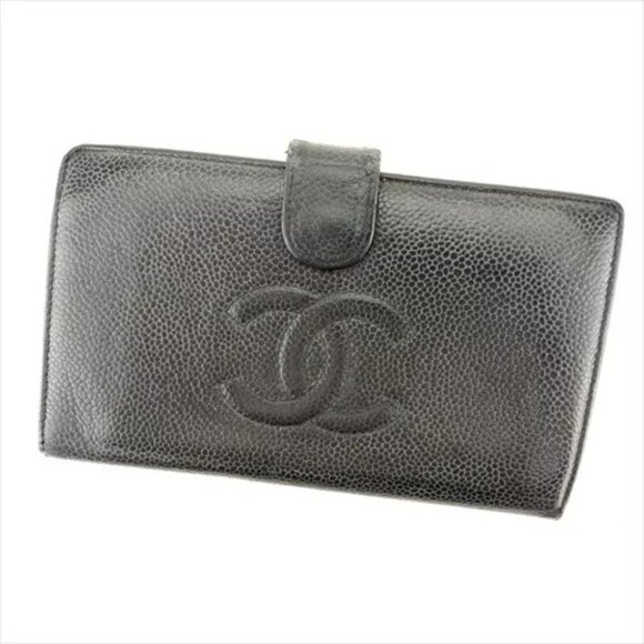 Chanel Coin purse Black leather Woman unisex Authentic Used - Picture 1 of 7